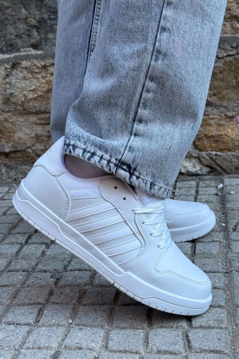 STRIPES SIMPLE MEN SNEAKERS WHITE-E BARDHE - 3