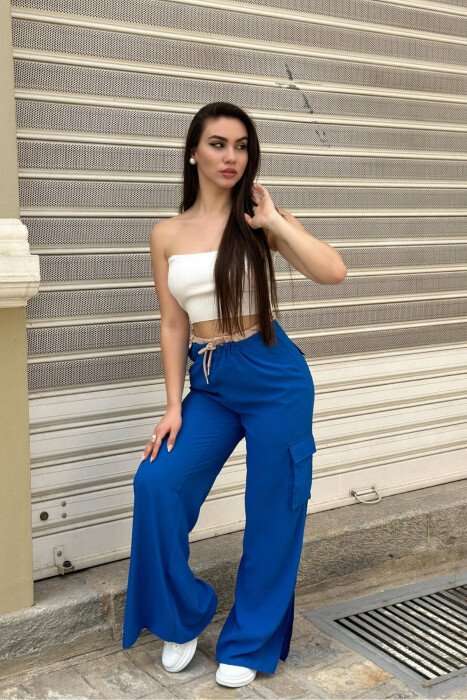 SUMMER COMFY WOMAN CARGO BLUE/BLU - 3