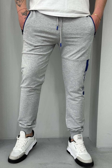 SUPER WRITTING MEN SWEATPANTS LIGHT GREY/GZ - 1