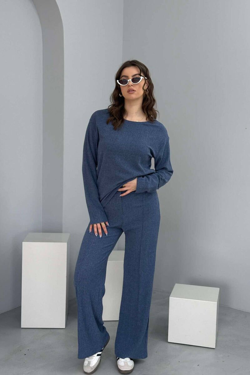 SWEATSHIRT+TROUSERS WOMEN SET LIGHTBLUE/BZ - 1