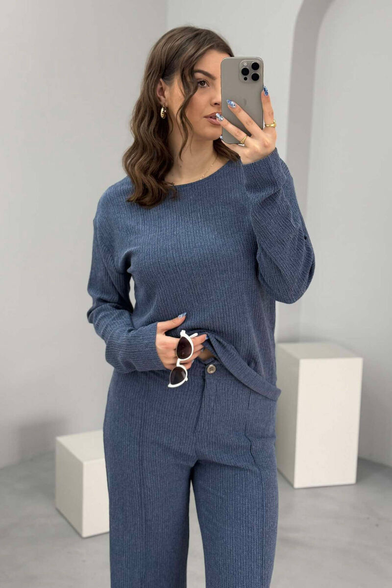 SWEATSHIRT+TROUSERS WOMEN SET LIGHTBLUE/BZ - 4