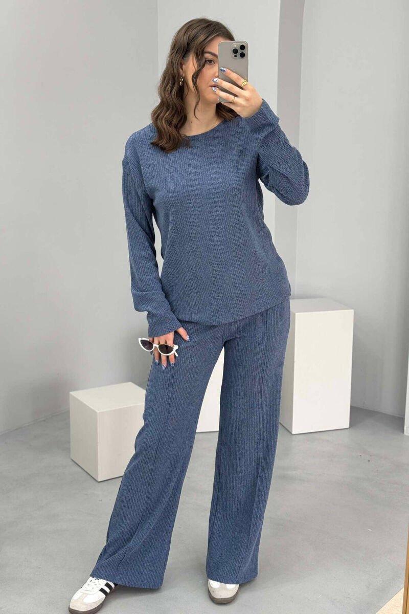 SWEATSHIRT+TROUSERS WOMEN SET LIGHTBLUE/BZ - 5