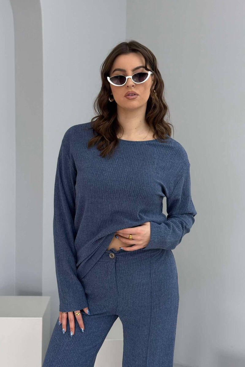 SWEATSHIRT+TROUSERS WOMEN SET LIGHTBLUE/BZ - 7