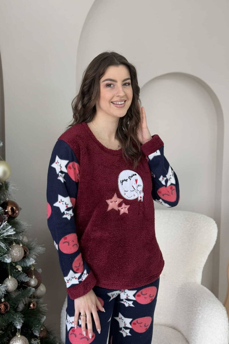 SWEET DREAM WOMEN PYJAMAS BURGUNDY/VISHNJE - 2