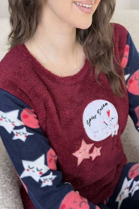SWEET DREAM WOMEN PYJAMAS BURGUNDY/VISHNJE - 3