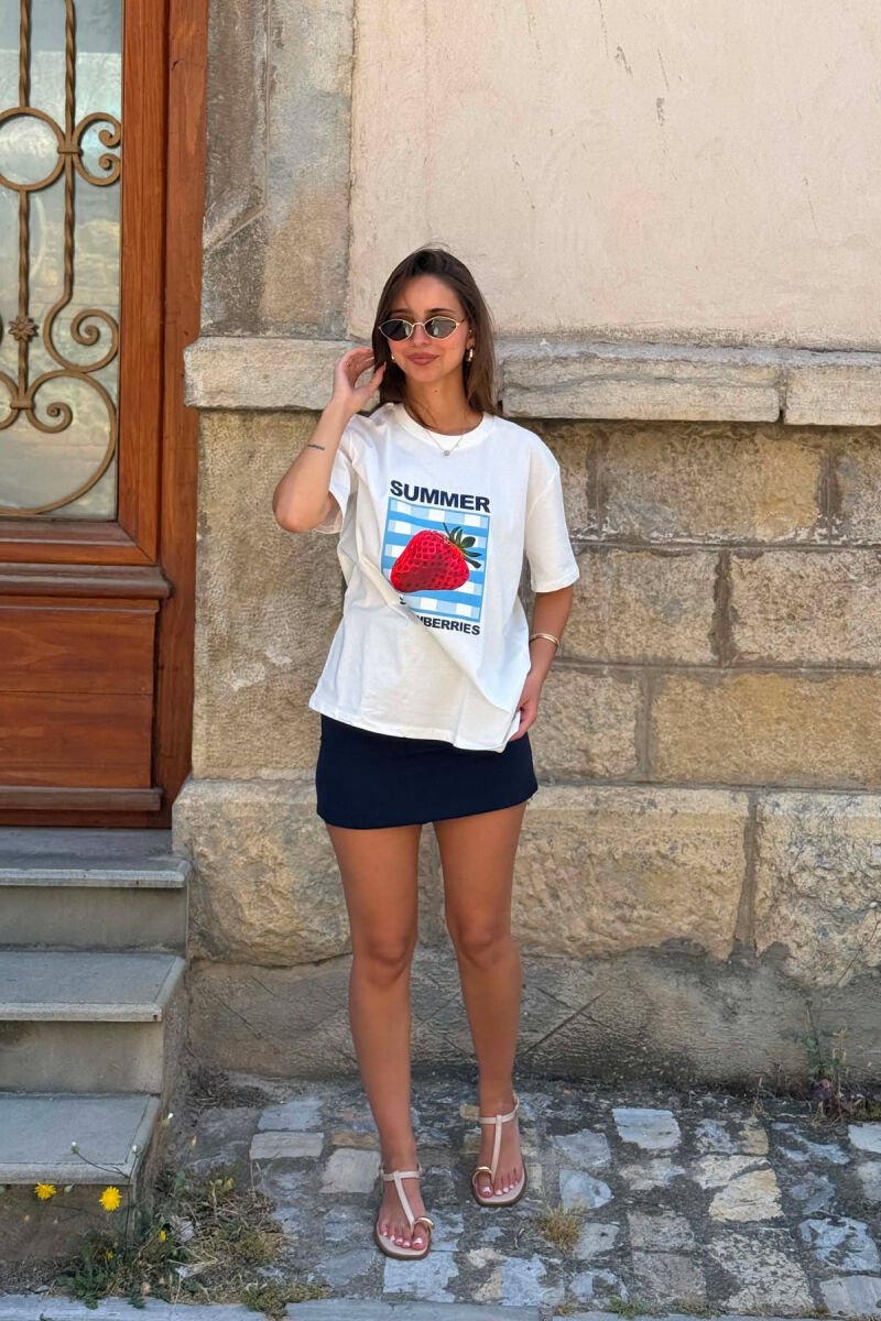T-SHIRT PER FEMRA NE NGJYRE TE BARDHE - 2