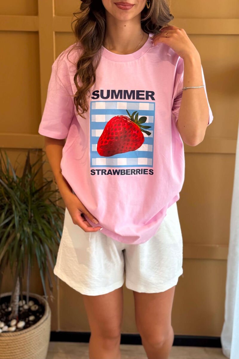 T-SHIRT PER FEMRA NE NGJYRE ROZE - 3