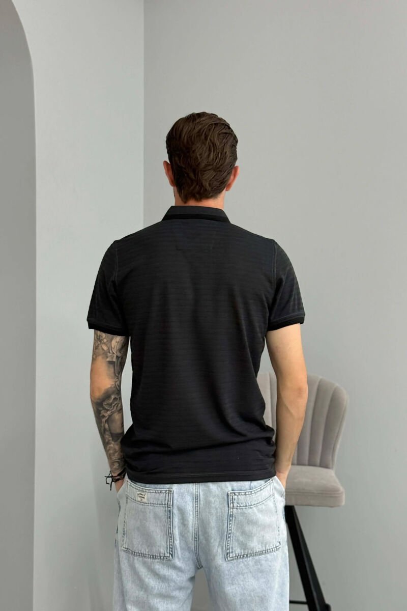 T-SHIRT I THJESHTE ME JAKE POLO PER MESHKUJ NE NGJYRE GRI TE ERRET - 2