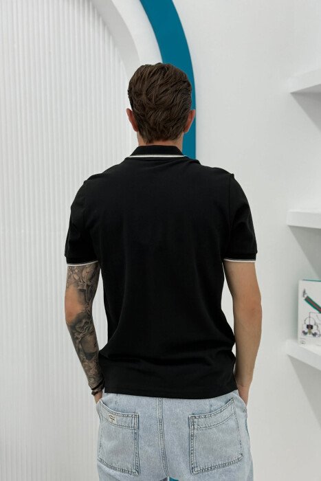 T-SHIRT I THJESHTE ME JAKE POLO PER MESHKUJ NE NGJYRE TE ZEZE - 2
