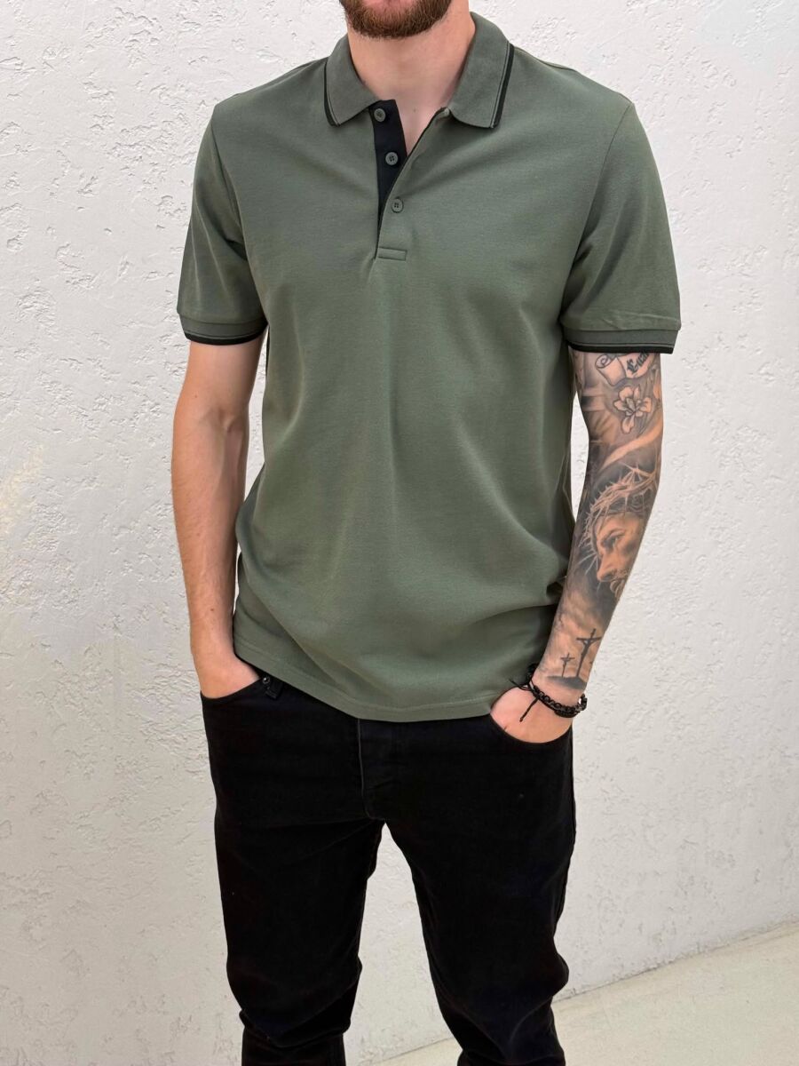 T-SHIRT I THJESHTE ME JAKE POLO PER MESHKUJ NE NGJYRE ULLI - 4