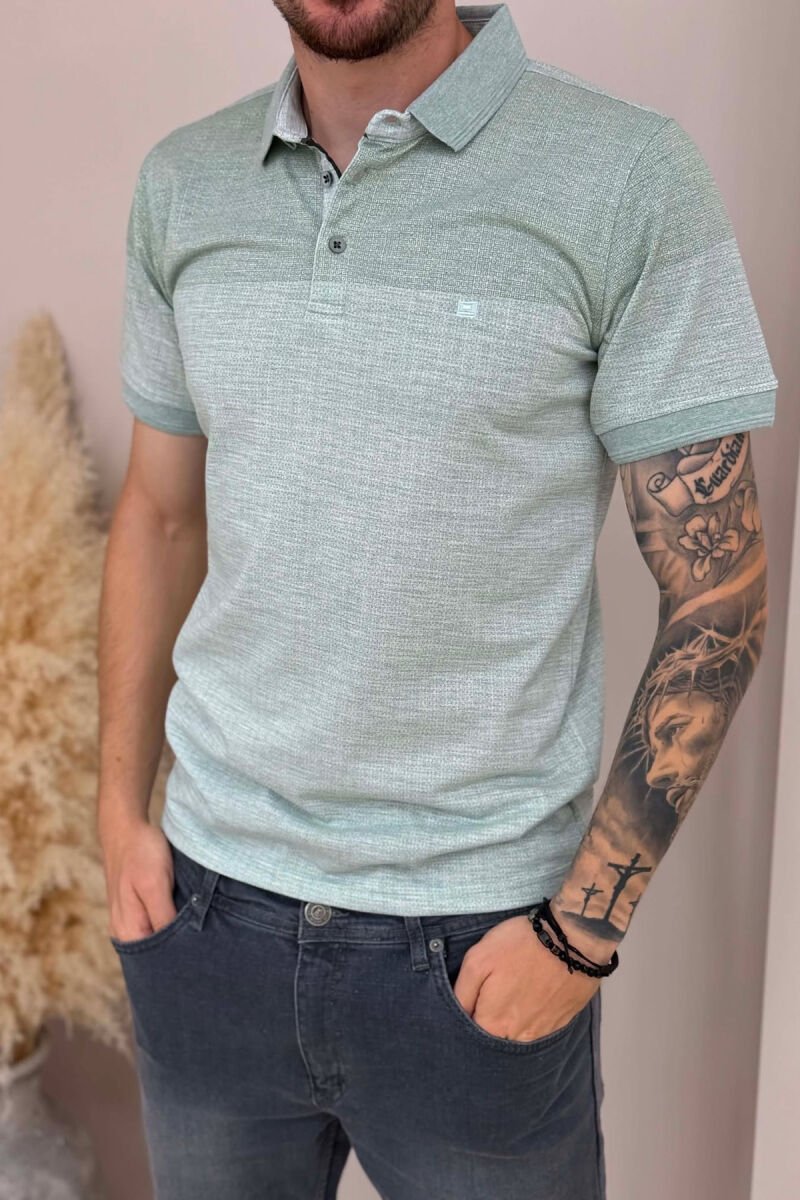 T-SHIRT I THJESHTE ME JAKE POLO PER MESHKUJ NE NGJYRE MENTE - 2