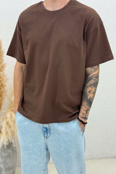 T-SHIRT I THJESHTE PER MESHKUJ NE NGJYRE KAFE - 2