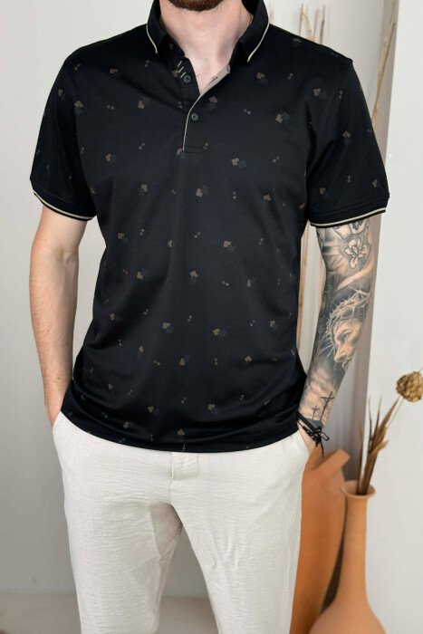 T-SHIRT ME DIZAJN TE THJESHTE PER MESHKUJ NE NGJYRE TE ZEZE - 4