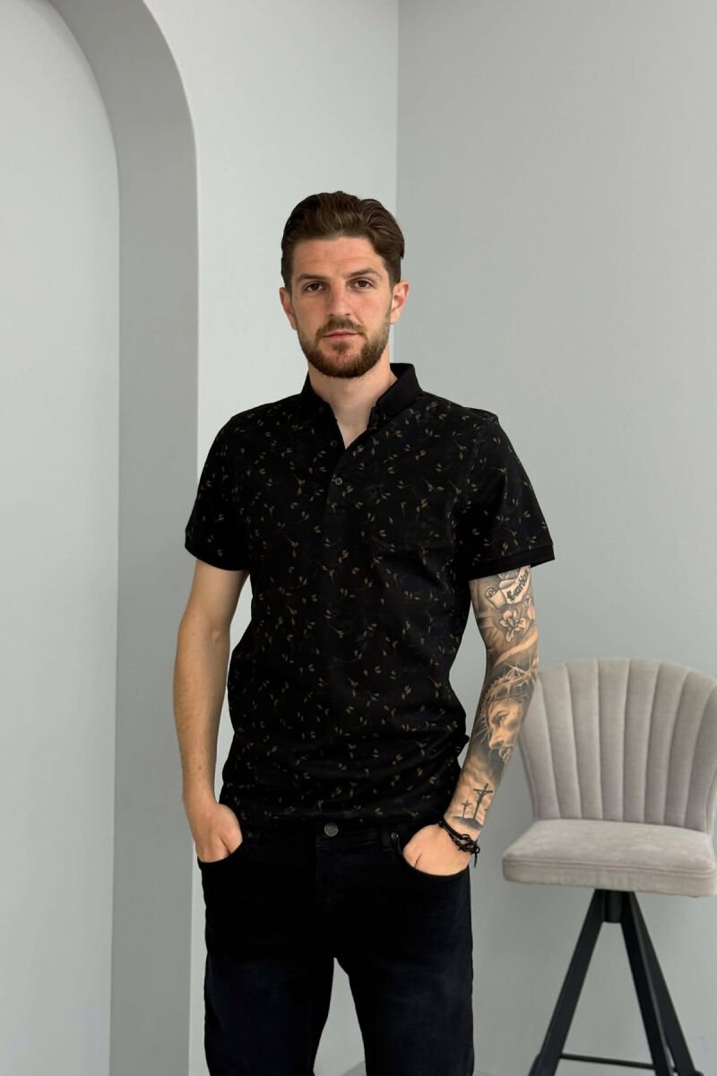 T-SHIRT ME DIZJAN DHE JAKE POLO PER MESHKUJ NE NGJYRE TE ZEZE - 1
