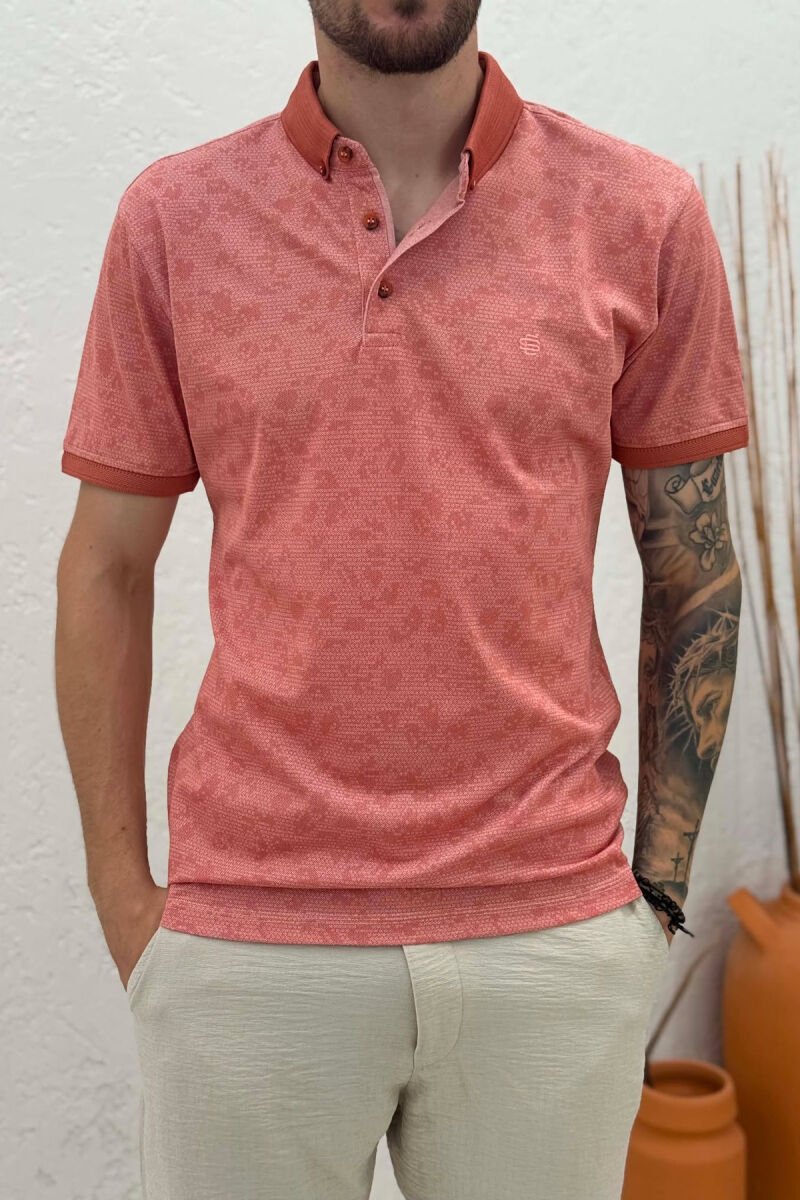 T-SHIRT ME DIZJAN DHE JAKE POLO PER MESHKUJ NE NGJYRE TULLE - 2