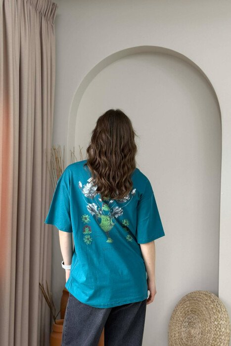 T-SHIRT ME IMAZH PARA & MBRAPA PER FEMRA NE NGJYRE GURKALI + 6 PALE CORAPE DHURATE - 4