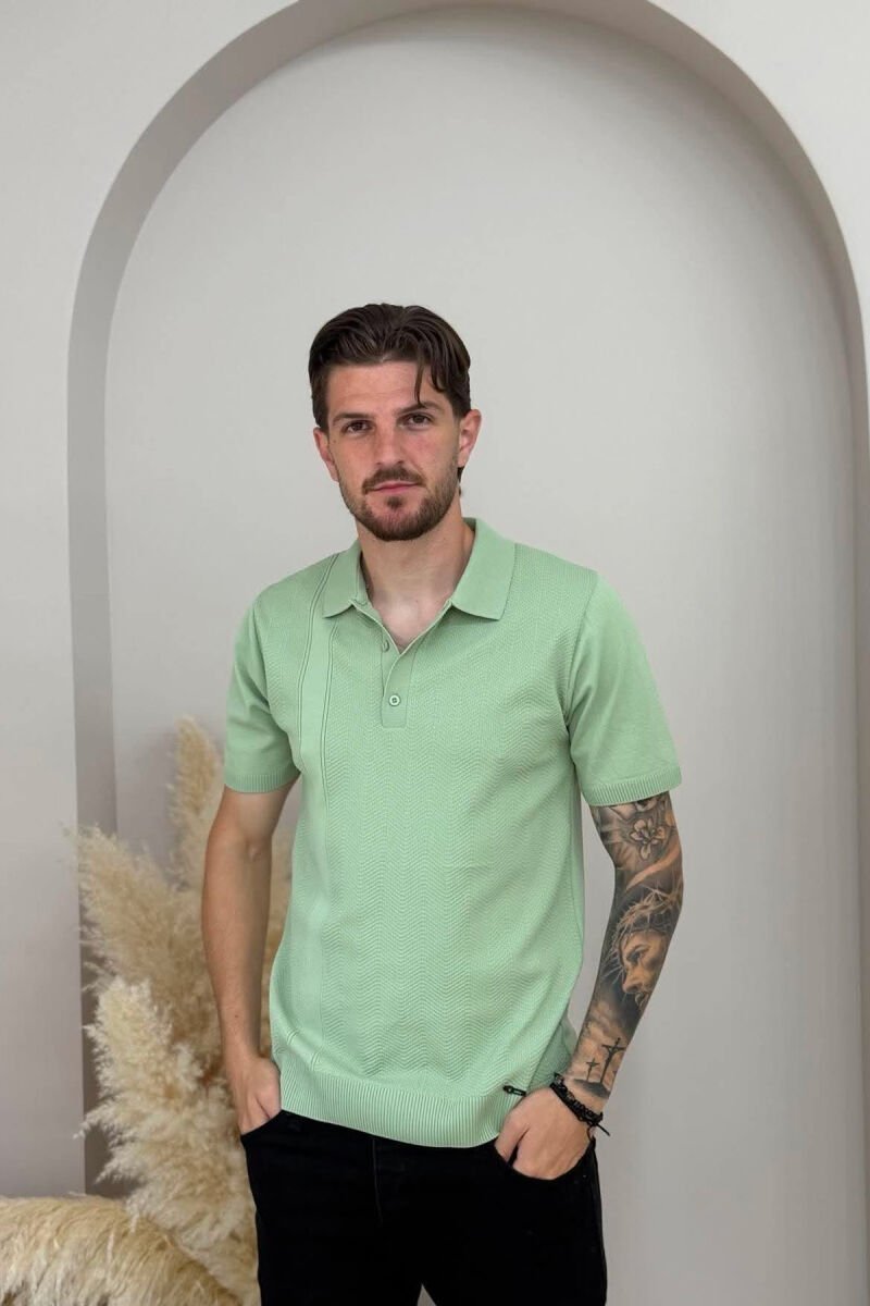 T-SHIRT ME JAKE POLO PER MESHKUJ NE NGJYRE MENTE - 1