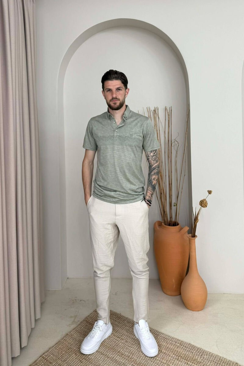 T-SHIRT ME JAKE POLO PER MESHKUJ NE NGJYRE MENTE - 3