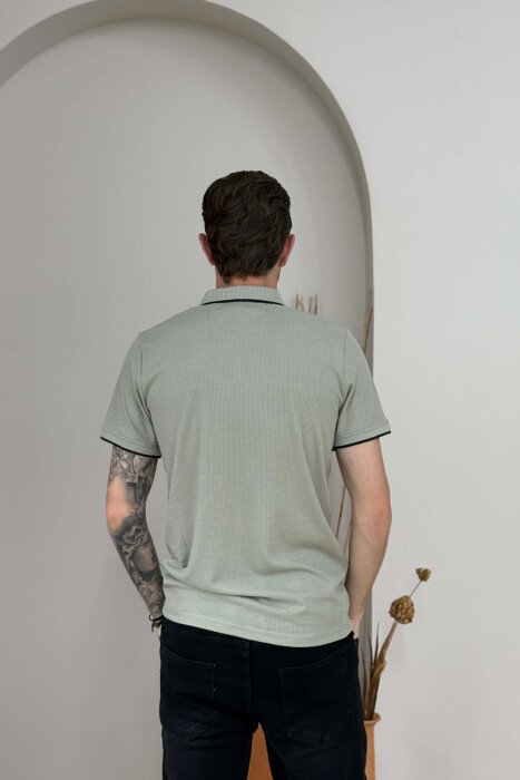 T-SHIRT ME JAKE POLO PER MESHKUJ NE NGJYRE MENTE - 3