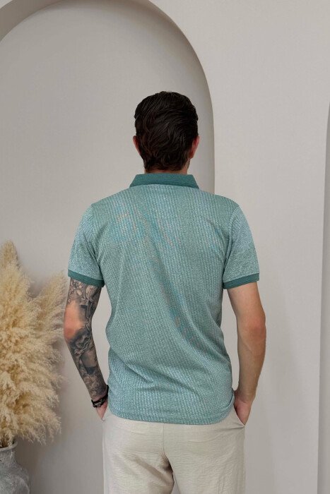 T-SHIRT ME JAKE POLO PER MESHKUJ NE NGJYRE MENTE - 2