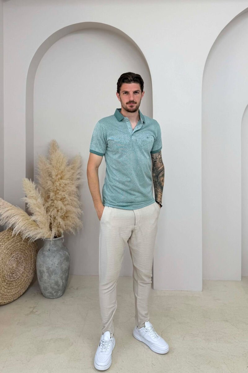 T-SHIRT ME JAKE POLO PER MESHKUJ NE NGJYRE MENTE - 3