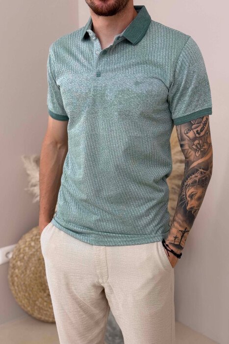 T-SHIRT ME JAKE POLO PER MESHKUJ NE NGJYRE MENTE - 4