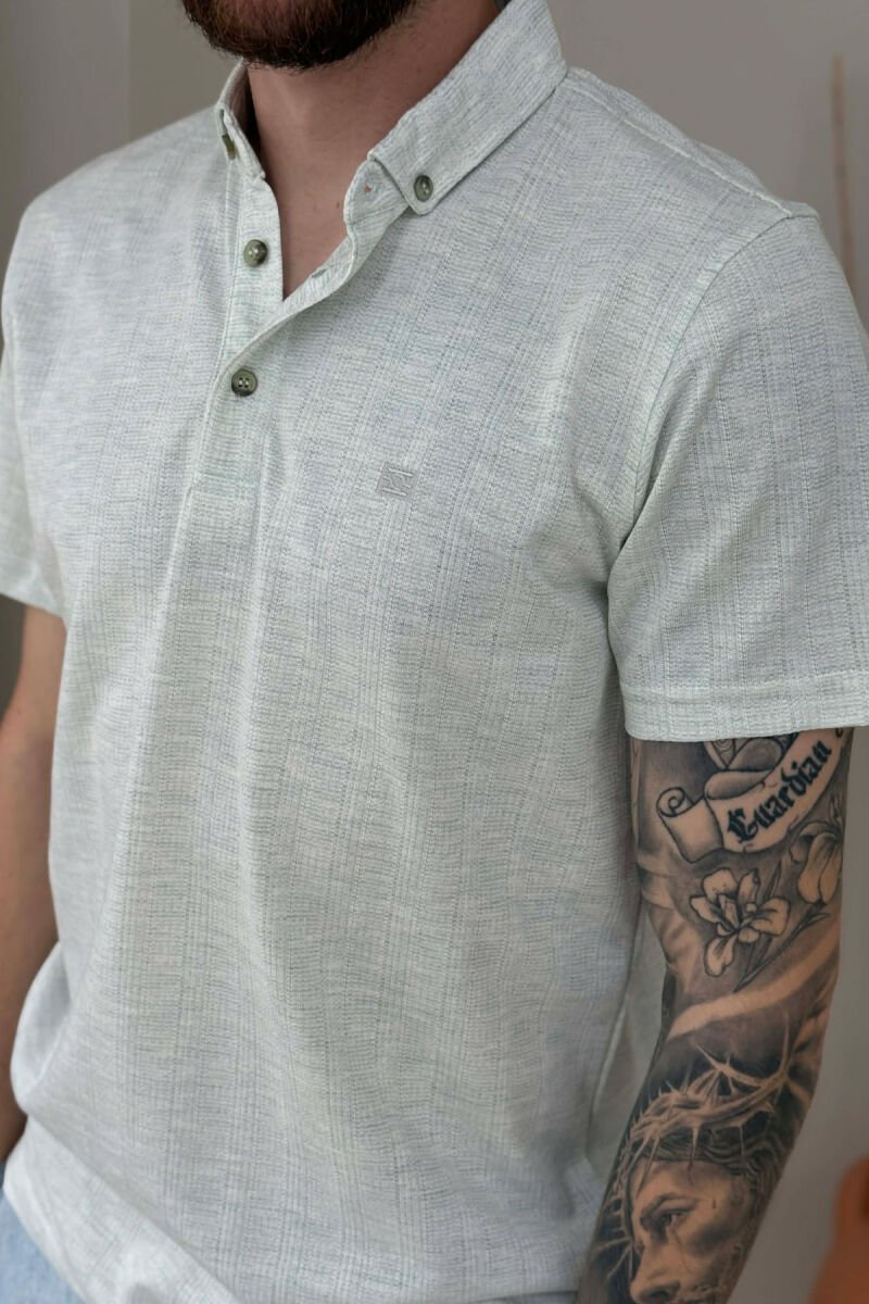 T-SHIRT ME JAKE POLO PER MESHKU NE NGJYRE MENTE - 2