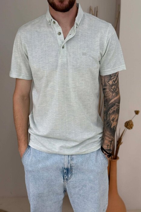 T-SHIRT ME JAKE POLO PER MESHKU NE NGJYRE MENTE - 3