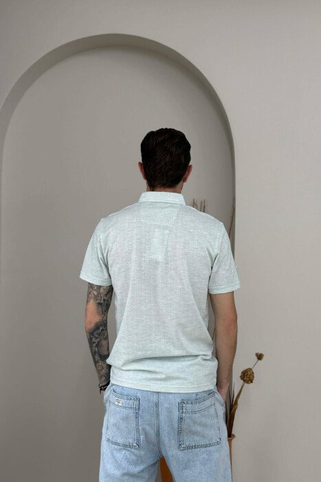 T-SHIRT ME JAKE POLO PER MESHKU NE NGJYRE MENTE - 4