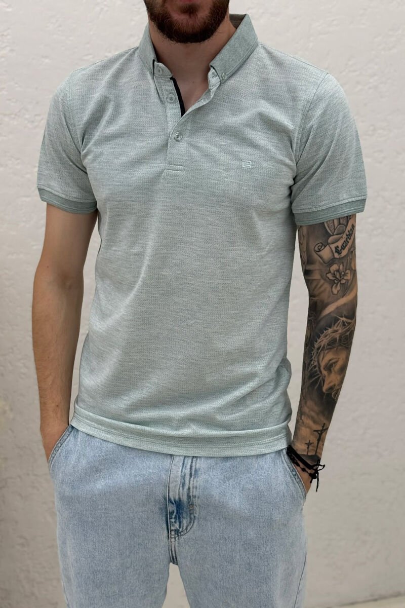 T-SHIRT ME JAKE POLO PER MESHKUJ NE NGJYRE MENTE - 4