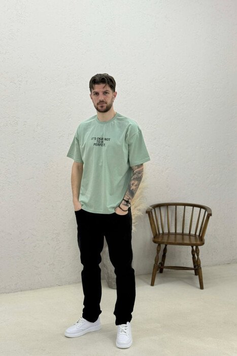 T-SHIRT ME SHKRIME PARA & PAS PER MESHKUJ NE NGJYRE MENTE - 2