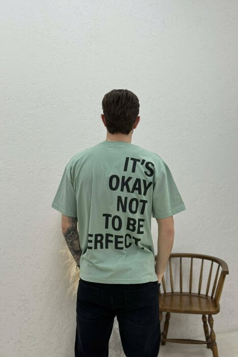 T-SHIRT ME SHKRIME PARA & PAS PER MESHKUJ NE NGJYRE MENTE - 4