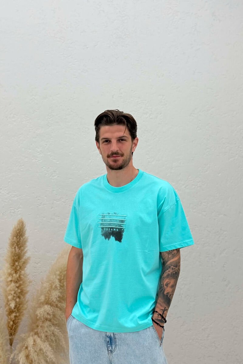 T-SHIRT NJE NGJYRESH ME IMAZH PARA PER MESHKUJ NE NGJYRE MENTE - 1