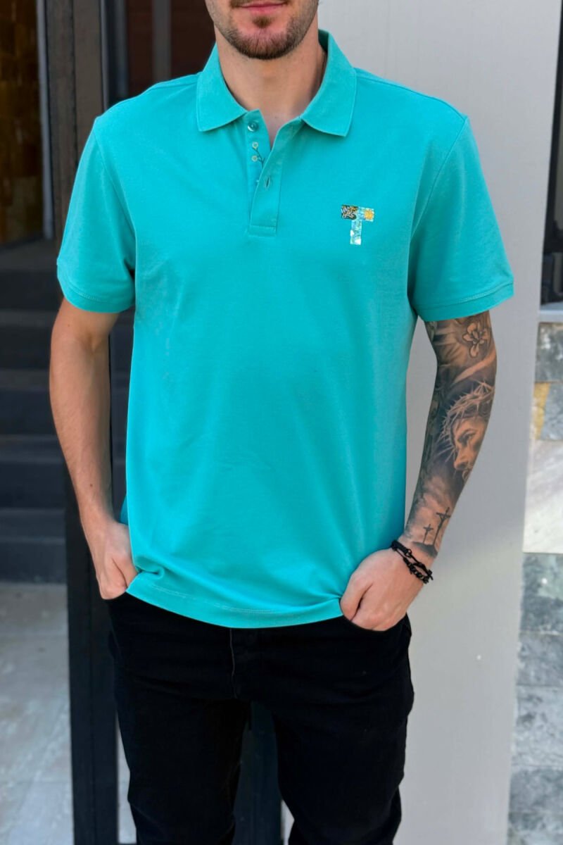 T-SHIRT NJE NGJYRESH ME JAKE POLO PER MESHKUJ NE NGJYRE GUR KALI - 2