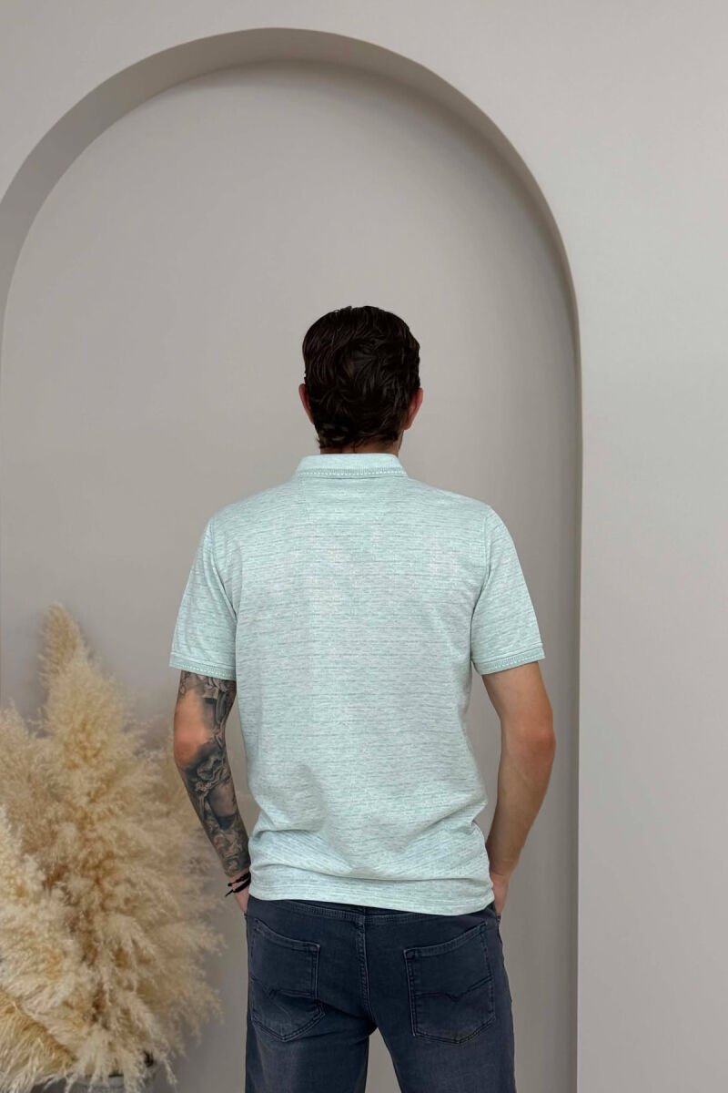 T-SHIRT NJE NGJYRESH ME JAKE POLO PER MESHKUJ NE NGJYRE MENTE - 4