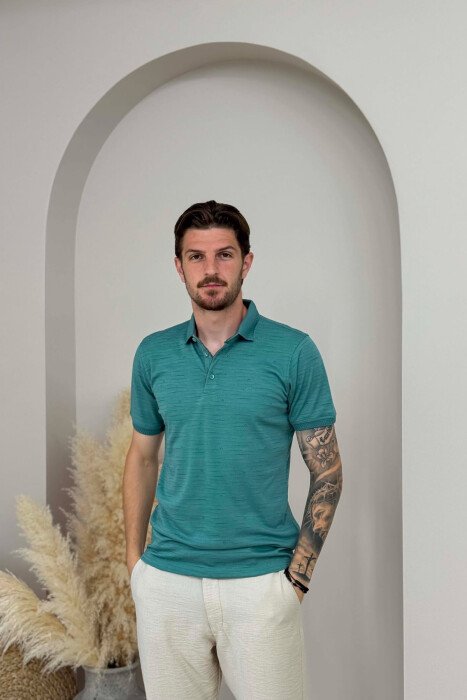 T-SHIRT NJE NGJYRESH ME JAKE POLO PER MESHKUIJ NE NGJYRE GUR KALI - 1