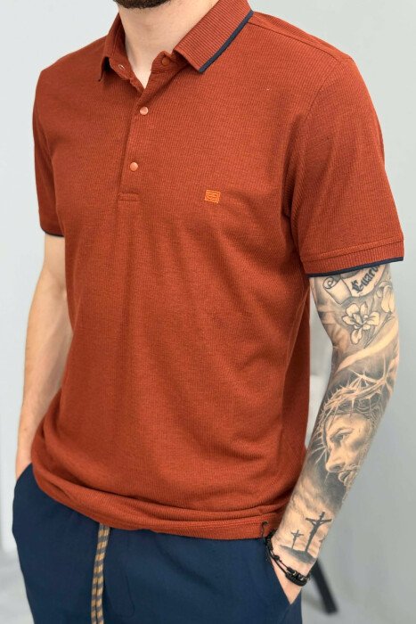 T-SHIRT NJE NGJYRESH ME JAKE POLO PER MESHKUJ NE NGJYRE TULLE - 4
