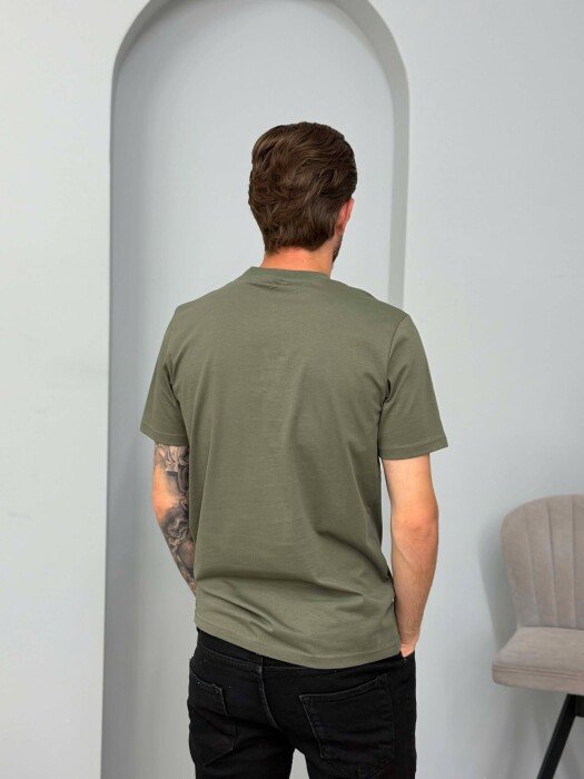 T-SHIRT NJE NGJYRESH ME SHKRIME PER MESHKUJ NE NGJYRE ULLI - 2