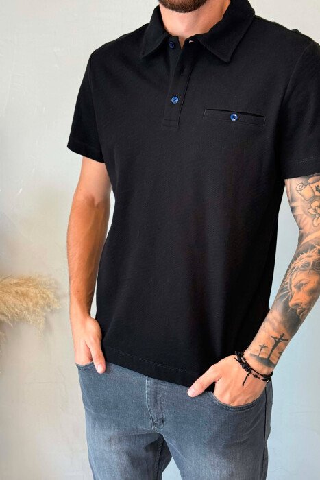 T-SHIRT NJE NGJYRESH ME XHEP PARA PER MESHKUJ NE NGJYRE TE ZEZE - 4