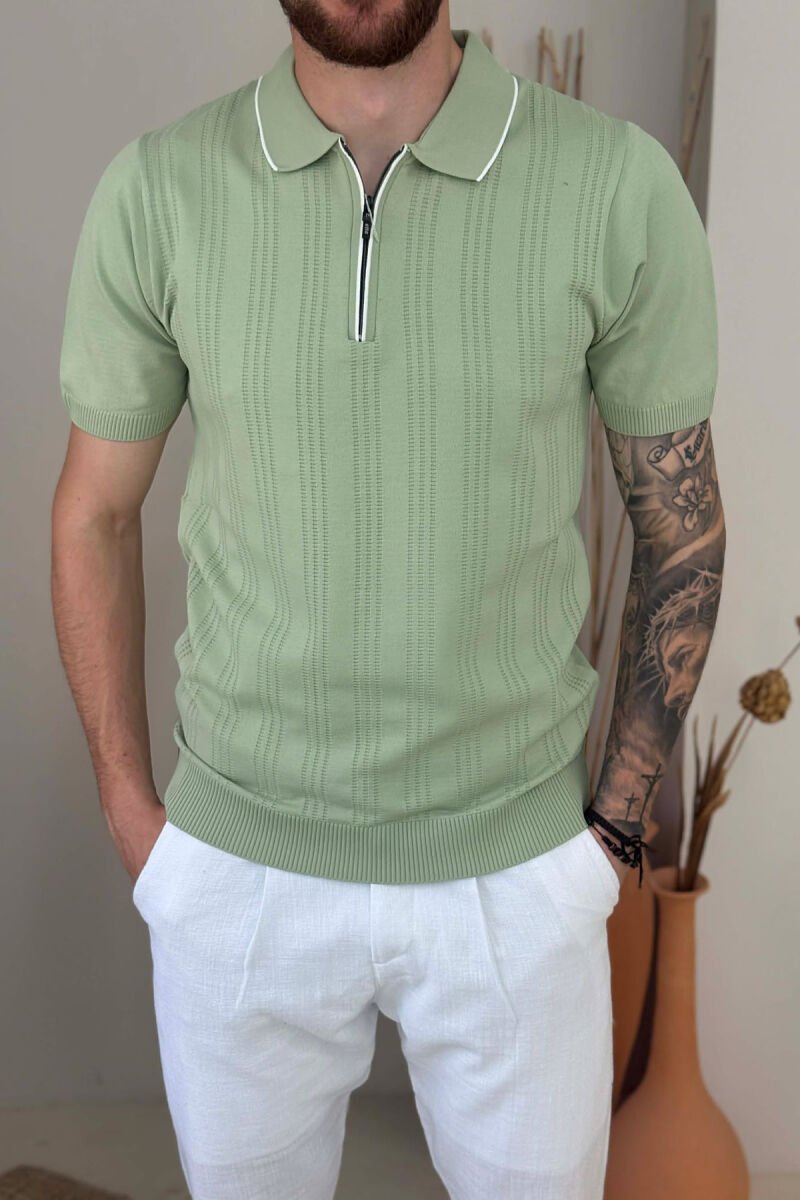 T-SHIRT NJE NGJYRESH ME ZNXHIR PER MESHKUJ NE NGJYRE MENTE - 2