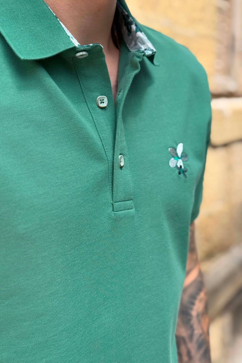 T-SHIRT NJE NJGJYRESH ME JAKE POLO PER MESHKUJ NE NGJYRE JESHILE - 2