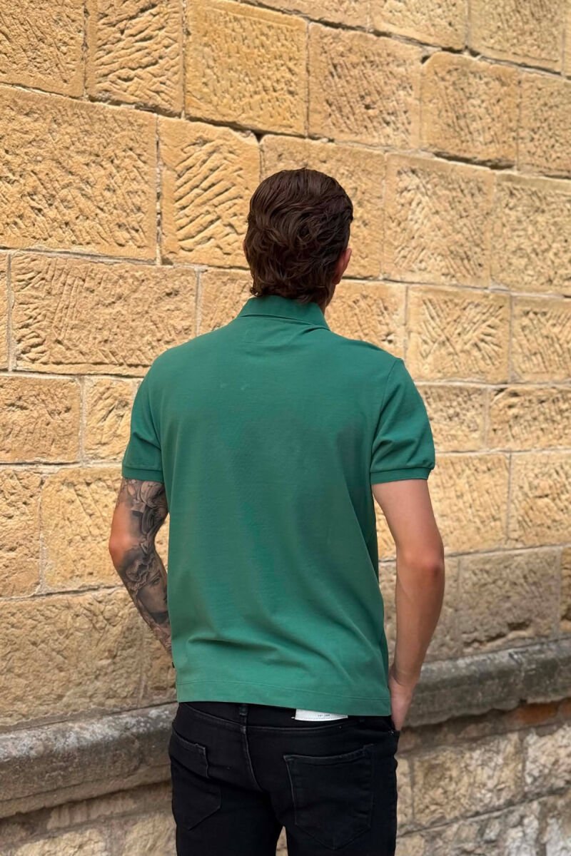 T-SHIRT NJE NJGJYRESH ME JAKE POLO PER MESHKUJ NE NGJYRE JESHILE - 3