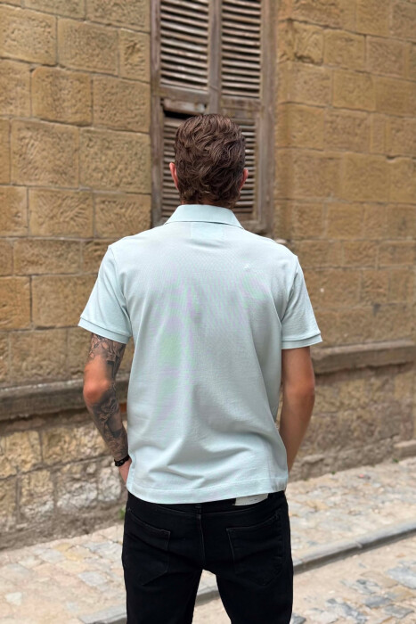 T-SHIRT NJE NJGJYRESH ME JAKE POLO PER MESHKUJ NE NGJYRE MENTE - 2