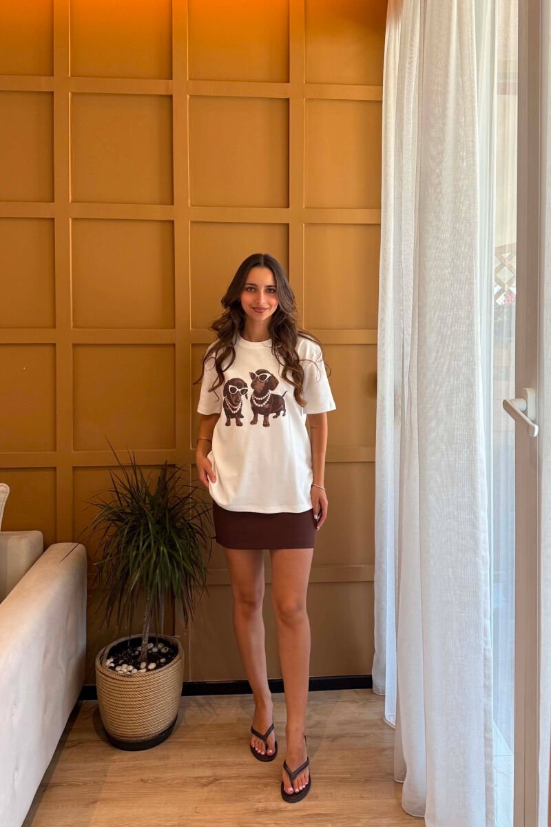 T-SHIRT PER FEMRA NE NGJYRE TE BARDHE - 4