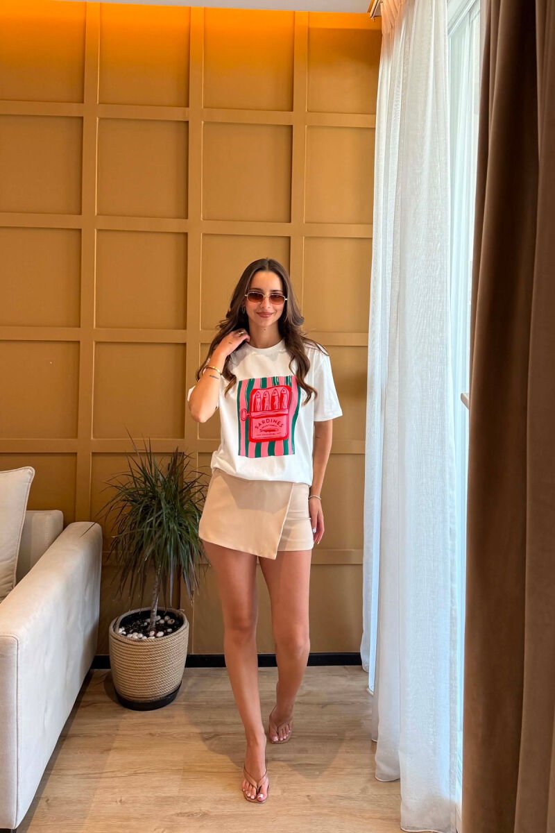 T-SHIRT PER FEMRA NE NGJYRE TE BARDHE - 6