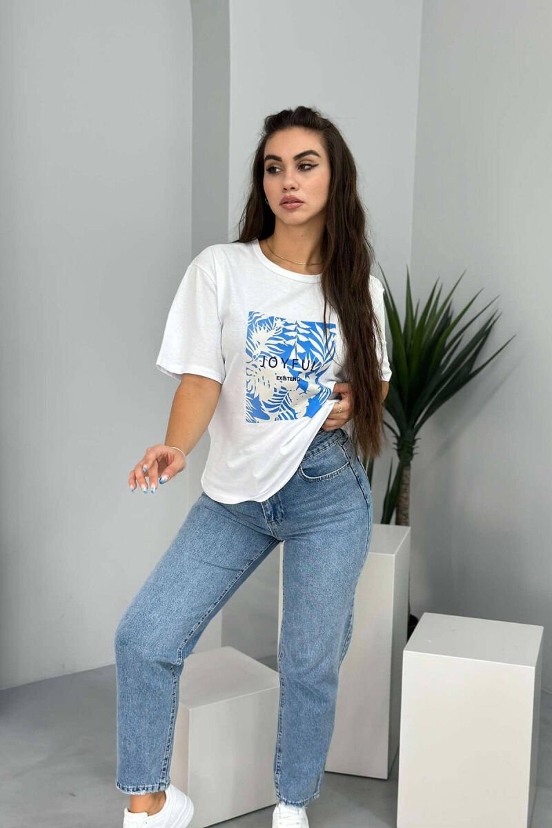 T-SHIRT PËR FEMRA NË NGJYRËN E BARDHË - 3