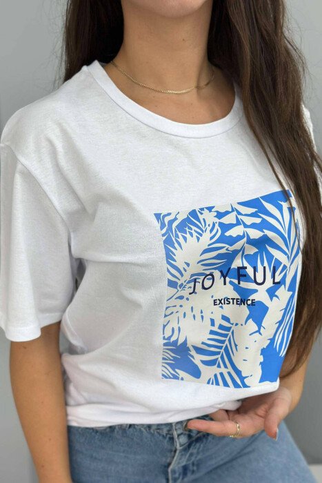 T-SHIRT PËR FEMRA NË NGJYRËN E BARDHË - 4