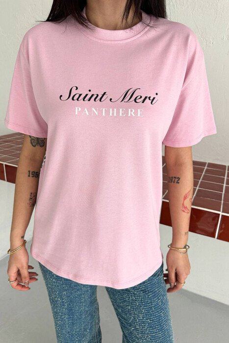T-SHIRT PER FEMRA NE NGJYRE ROZE - 2