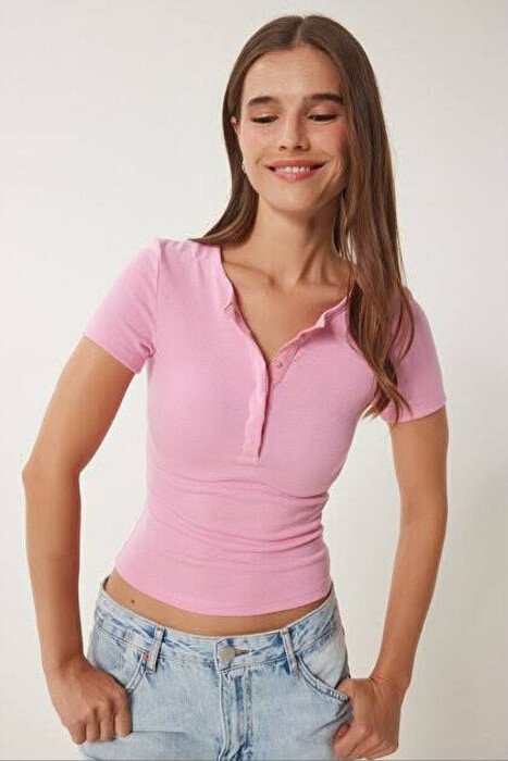 T-SHIRT PER FEMRA NE NGJYRE ROZE - 