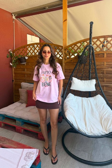 T-SHIRT PER FEMRA NE NGJYRE ROZE - 3